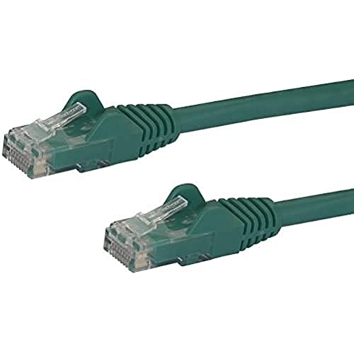 StarTech.com 10m Cat6 Gigabit Snagless Patchkabel - RJ45 UTP Netzwerkkabel mit Schutzmanschette - Cat 6 Kabel - Grün von StarTech.com