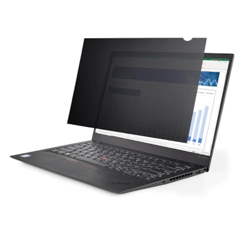 StarTech.com 15,6 Zoll 16:9 Laptop Sichtschutzfolie, Blendschutzfolie/Privacy Screen mit 51% Blaulichtfilter, Laptop Blickschutzfilter mit +/- 30 Grad Sichtwinkel, matt/glänzend (156L-PRIVACY-SCREEN) von StarTech.com