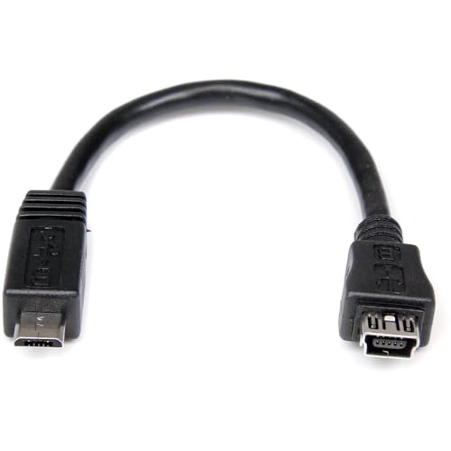 StarTech.com 15 cm Micro USB auf Mini USB-Adapterkabel – Stecker/Buchse von StarTech.com