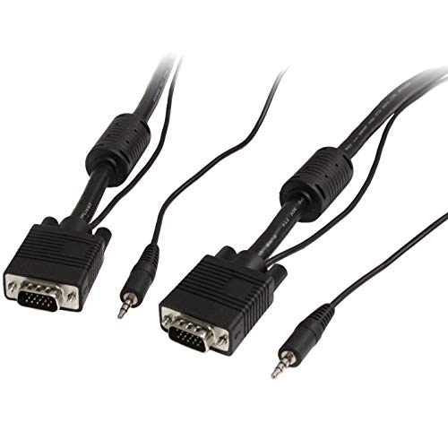 StarTech.com 15 m Monitor-VGA-Koaxial-Videokabel mit Audio, HD15 Kabel, Stecker/Stecker von StarTech.com