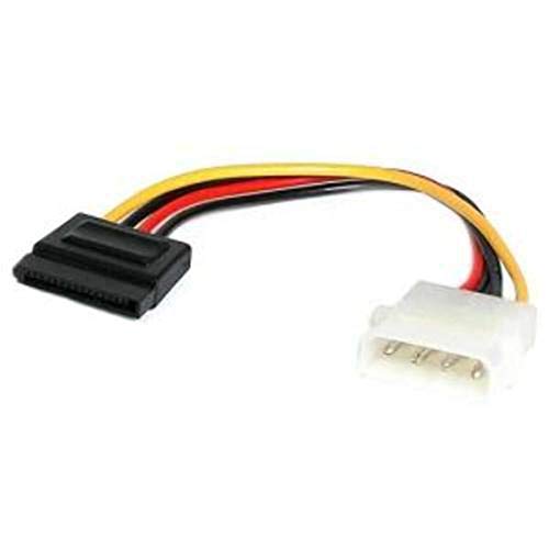 StarTech.com 15cm 4 Pin LP4 auf SATA Kabel - LP4 / Serial-ATA Stromadapter - S-ATA 15 Pin Buchse / 4 Pin LP-4 Stecker, Straight von StarTech.com