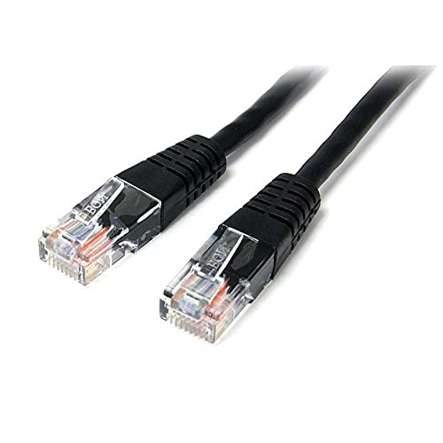 StarTech.com 15m Cat5e RJ45 UTP Patchkabel, Cat 5e Netzwerkkabel, Schwarz von StarTech.com