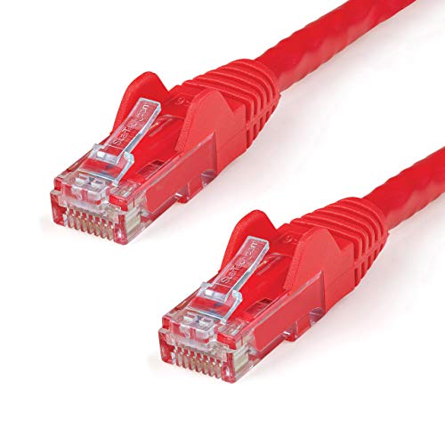 StarTech.com 15m Cat6 Snagless Gigabit UTP Netzwerkkabel - Cat 6 RJ45 Netzwerkkabel mit Knickschutz - Rot von StarTech.com