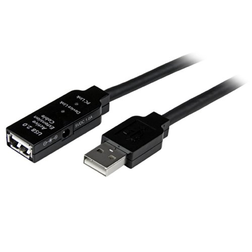 StarTech.com 15m USB 2.0 Repeater Kabel, Aktives USB Verlängerungskabel mit Signalverstärker, 1 x USB Stecker/ 1 x USB Buchse von StarTech.com