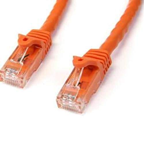 StarTech.com 1m Cat6 Gigabit Snagless Patchkabel (RJ45 UTP Netzwerkkabel mit Schutzmanschette, Cat 6 Kabel) Orange von StarTech.com