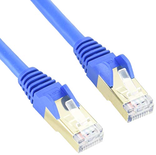 StarTech.com 1m Cat6a Ethernet Kabel, geschirmt (STP), Cat6a Netzwerkkabel, Cat6a Patchkabel, Cat 6a, Blau von StarTech.com