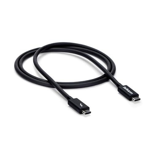 StarTech.com 1m Passives Thunderbolt 3 Kabel, 20Gbps, 100W PD, 4K Video, Thunderbolt Kabel, Kompatibel mit USB4/DP Alt Mode, Thunderbolt 4, USB 3.2/Typ-C (TBLT3MM1M) von StarTech.com