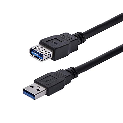 StarTech.com 1m USB 3.0 Verlängerungskabel - USB 3 Typ A Kabel Verlängerung - Stecker/ Buchse - Schwarz von StarTech.com