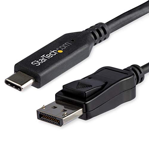 StarTech.com 1m USB-C auf DisplayPort 1.4 Kabel - 8K/5K/4K USB Typ-C auf DP 1.4 Alt Mode Videoadapter/Kabel - HBR3/HDR/DSC - 8K 60Hz DP Monitor Kabel - USB-C/Thunderbolt 3 kompatibel (CDP2DP141MB) von StarTech.com