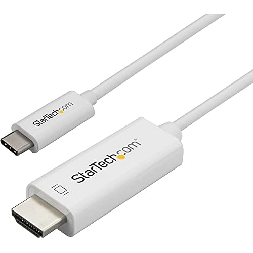 StarTech.com 1m USB-C auf HDMI Kabel - Monitorkabel - 4K bei 60Hz - USB Typ C zu HDMI Kabel - Weiß von StarTech.com