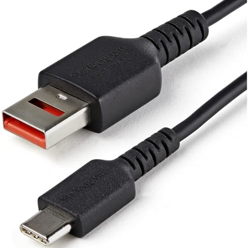 StarTech.com 1m USB-Datenblocker Kabel - USB-A auf USB-C Sicheres Ladekabel - keine Datenübertragung/Power-Only-Kabel für Handy/Tablet - Datenblockierung USB Kabel (USBSCHAC1M) von StarTech.com