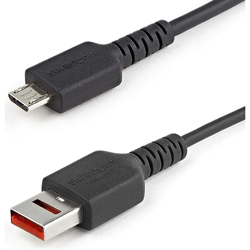 StarTech.com 1m USB-Datenblocker Kabel - USB-A auf USB Micro-B Sicheres Ladekabel - Keine Datenübertragung/Power-Only-Kabel für Handy/Tablet - Datenblockierung USB Kabel (USBSCHAU1M) von StarTech.com