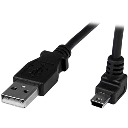 StarTech.com 1m USB auf Mini USB Anschlusskabel 90° gewinkelt - USB A zu Mini B Kabel - 1 x USB A (St), 1 x USB Mini B (St) - Schwarz, 3 ft von StarTech.com