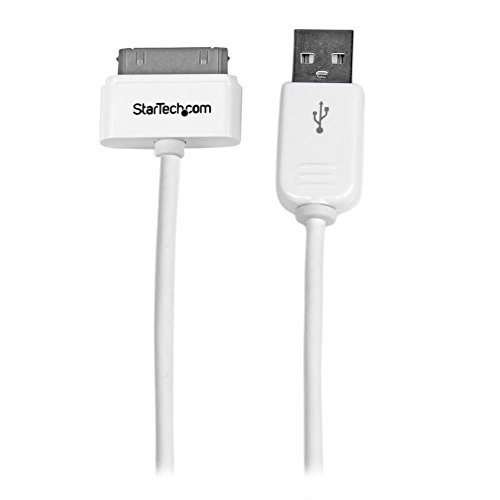 StarTech.com 1m USB iPhone / iPad und iPod Ladekabel, USB auf Apple 30 pin Dock Connector / Stecker Datenkabel, Weiß StarTech.com 1m USB iPhone / iPad und iPod Ladekabel, USB auf Apple 30 pin Dock Connector / Stecker Datenkabel, Weiß von StarTech.com