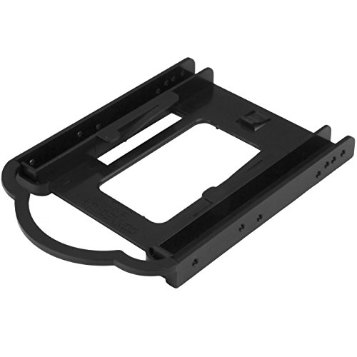StarTech.com 2,5" HDD / SDD Montagebügel für 3,5" Laufwerkschacht - Werkzeuglose Installation - 2,5 Zoll SSD HDD Adapter Bügel (BRACKET125PT) von StarTech