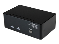 StarTech.com 2 Port DVI USB KVM Switch mit Audio und USB 2.0 Hub, 2048 x 1536 Pixel, Schwarz von StarTech.com