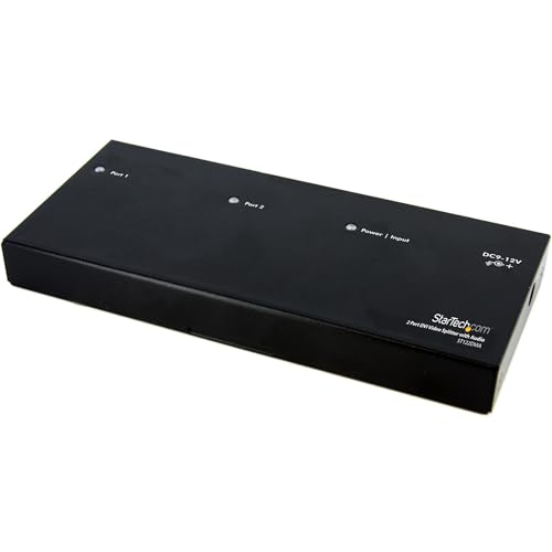 StarTech.com 2 Port DVI Video Splitter mit Audio - max. 1920x1200 von StarTech.com