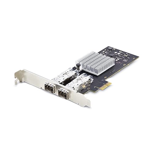 StarTech.com 2-Port GbE SFP Netzwerkkarte, PCIe 2.0 x1, Intel I350-AM2 2x 1GbE, 1000BASE Kupfer/Glasfaser Netzwerkkarte, Gigabit LWL/LAN Karte Desktop/Server PCIE Netzwerkadapter (P021GI-NETWORK-CARD) StarTech.com 2-Port GbE SFP Netzwerkkarte, PCIe 2.0 x1, Intel I350-AM2 2x 1GbE, 1000BASE Kupfer/Glasfaser Netzwerkkarte, Gigabit LWL/LAN Karte Desktop/Server PCIE Netzwerkadapter (P021GI-NETWORK-CARD) von StarTech.com