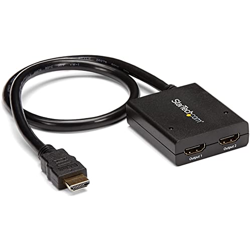 StarTech.com 2 Port HDMI 4k Video Splitter - 1x2 HDMI Verteiler - 4k @ 30 Hz - 2-fach Ultra HD 1080p HDMI Switch von StarTech.com