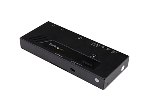 StarTech.com 2 Port HDMI automatischer Video Switch, 4K 2x1 HDMI Switch mit Fast Switching, Auto Sensing und Serial Control von StarTech