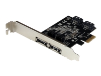 StarTech.com 2 Port SATA III PCI Express Schnittstellenkarte - 2 Port Serial-ATA 6Gbit/s PCIe Karte - SATA/eSATA Kontroller Karte für 2 Laufwerke, PCIe, SATA, CE, FCC, REACH, ASMedia - ASM1061, 48 Bit, 0 - 50 °C von StarTech.com