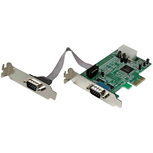 StarTech.com 2 Port Seriell RS232 PCI Express Low Profile Schnittstellenkarte mit 16550 UART - 2 Port RS-232 / DB9 PCIe LP Karte von StarTech.com