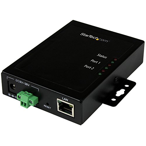 StarTech.com 2 Port Seriell auf IP Geräte Server, RS232, Metall und Montierbar, Serieller Geräte Server von StarTech.com