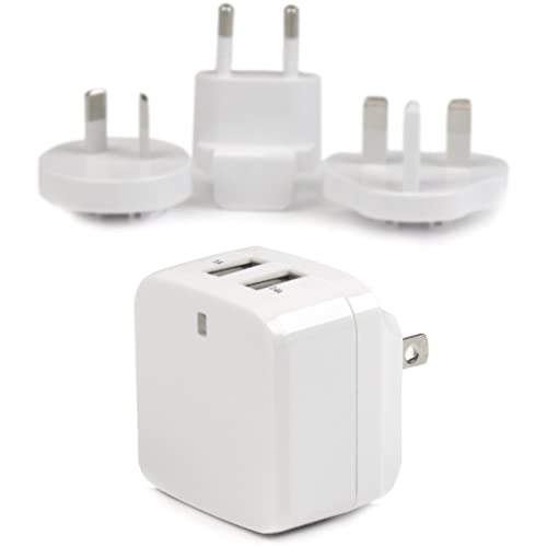 StarTech.com 2 Port USB Ladegerät / Netzteil - 2-fach Ladestecker 17 Watt / 3.4 Amp - Dual Reiseladegerät 110 / 220V - Weiß von StarTech.com