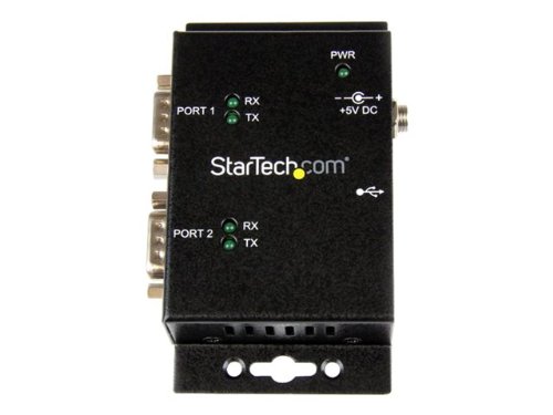 StarTech.com 2 Port Wandhalterung USB auf serielle Hub-Adapter mit DIN R (IcUSB2322I) von StarTech.com
