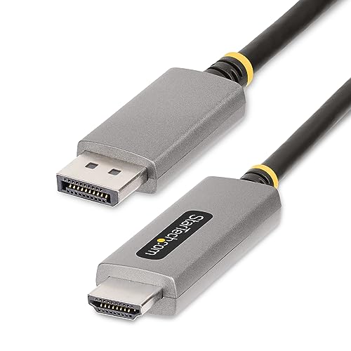 StarTech.com 2 m DisplayPort 1.4 auf HDMI 2.1 Adapterkabel, 8K 60Hz, 4K 144Hz, HDR10, DP auf HDMI Adapter/Video Konverter, Monitor Adapter DisplayPort PC zu HDMI-Bildschirm (133DISPLAYPORTHDMI21) von StarTech.com