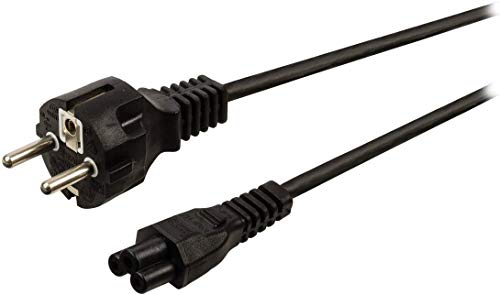 StarTech.com 2 m Laptop Ladekabel, EU Schuko auf C5, 2,5A 250V, 18AWG, Notebook / Laptop Ersatzstromkabel, Laptop Netzteil Stromkabel, Kleeblatt/Mickey Mouse Netzkabel (PXTNB3SEU2M) von StarTech.com