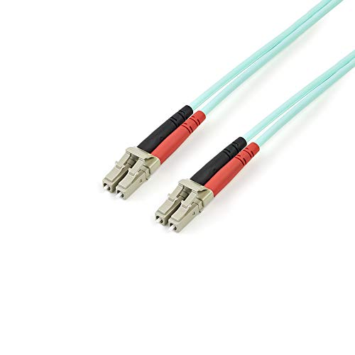 StarTech.com 2 m OM3 LWL Patchkabel - Zipcord Multimode-Glasfaserkabel LC/UPC auf LC/UPC - Vollduplex 50/125µm SFP/Optisches Kabel -100G Optical Lichtleiterkabel -LSZH Lichtwellenleiter (A50FBLCLC2) von StarTech.com