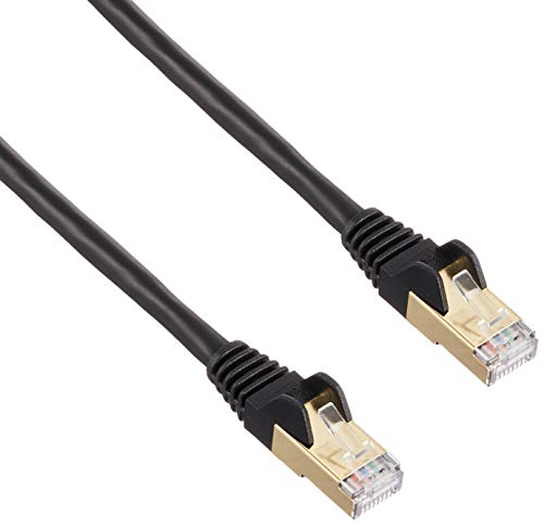 StarTech.com 2m Cat6a Ethernet Kabel, geschirmt (STP), Cat6a Netzwerkkabel, Cat6a Patchkabel, Cat 6a, Schwarz von StarTech