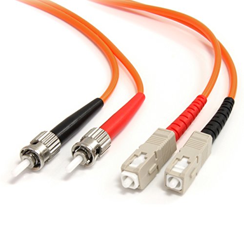 StarTech.com 2m Duplex Multimode 62,5/125 ST auf SC Glasfaserkabel / LWL-Patchkabel - Orange von StarTech.com