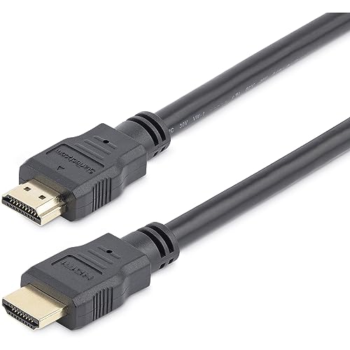 StarTech.com 2m HDMI Kabel - 4K High Speed HDMI Kabel mit Ethernet - UHD 4K 30Hz Video - HDMI 1.4 Kabel - Ultra HD HDMI Monitore, Projektoren, TVs & Displays - Schwarzes HDMI Kabel - M/M (HDMM2M) von StarTech.com