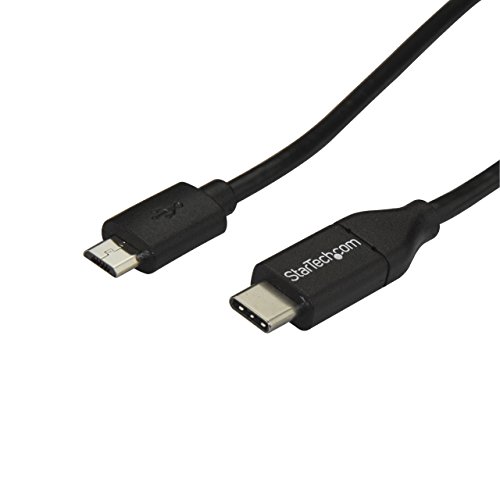 StarTech.com 2m USB-C Micro-B Kabel, USB 2.0, USB-C auf Micro USB Ladekabel, USB 2.0 Typ C zu Micro B Kabel, Thunderbolt 3 kompatibel von StarTech.com