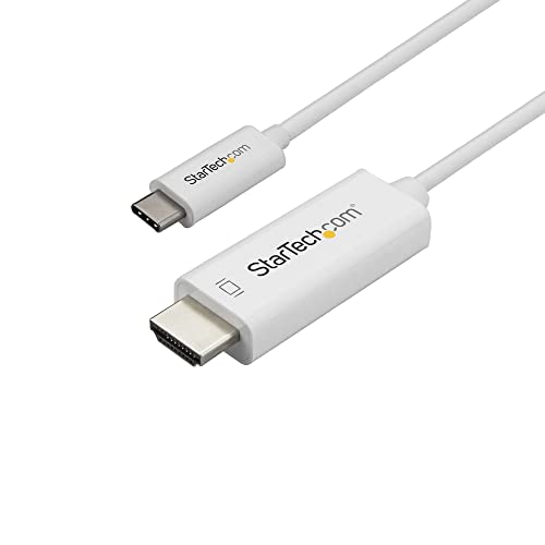 StarTech.com 2m USB-C auf HDMI Kabel - Monitorkabel - 4K bei 60Hz - USB Typ C zu HDMI Kabel - Weiß von StarTech.com