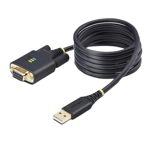 StarTech.com 2m USB Null Modem Kabel, USB Seriell Adapter, COM Retention, FTDI, USB RS232, Wechselbare DB9 Schrauben/Muttern StarTech.com 2m USB Null Modem Kabel, USB Seriell Adapter, COM Retention, FTDI, USB RS232, Wechselbare DB9 Schrauben/Muttern von StarTech.com