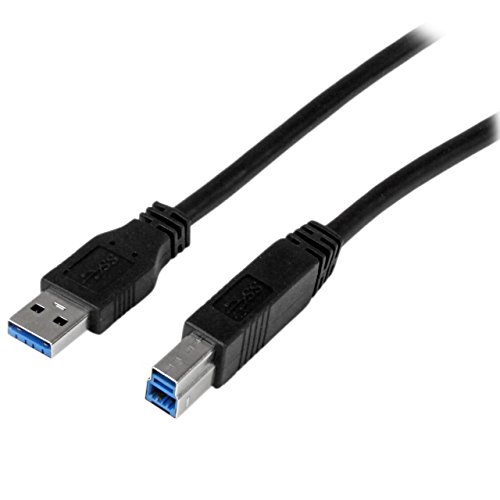 StarTech.com 2m zertifiziertes USB 3.0 SuperSpeed Kabel A auf B, Schwarz, USB 3 Anschlusskabel, Stecker/Stecker StarTech.com 2m zertifiziertes USB 3.0 SuperSpeed Kabel A auf B, Schwarz, USB 3 Anschlusskabel, Stecker/Stecker von StarTech.com