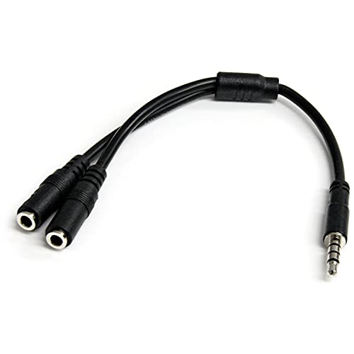 StarTech.com 3,5 mm Audio Klinke Y-Kabel Headset Splitter, Aux Kabel für Audio und Mic, Adaper für Headset, Mikrofon und Lautsprecher, Stecker für Laptops und Ultrabooks StarTech.com 3,5 mm Audio Klinke Y-Kabel Headset Splitter, Aux Kabel für Audio und Mic, Adaper für Headset, Mikrofon und Lautsprecher, Stecker für Laptops und Ultrabooks von STARTECH.COM