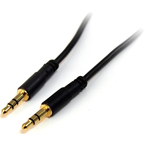 StarTech.com 3,5 mm Aux-Kabel (3m, schlank, St/St, Audiokabel, Kopfhörerkabel , 3,5mm Klinkenkabel) (MU10MMS) von StarTech.com