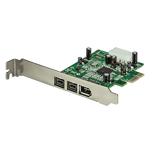 StarTech.com 3 Port 800+400 FireWire PCI Express Schnittstellen Combo Karte - PCIe 3 Port FireWire Card - PCI-e 1 x Firewire 400 1394A 2 x FireWire 800 1394B von StarTech.com