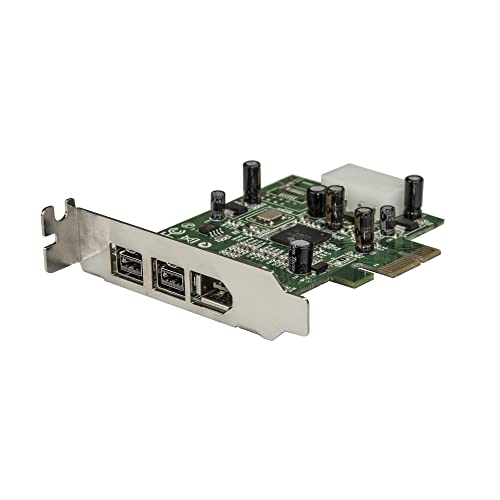 StarTech.com 3 Port 800+400 FireWire PCI Express Schnittstellen Low Profile Combo Karte - PCIe 3 Port FireWire Card - PCI-e 1 x Firewire 400 1394A 2 x FireWire 800 1394B von StarTech.com