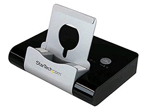 StarTech.com 3 Port USB 3.0 Hub für Laptops und Windows basierte Tablets mit Schnellladeport und Geräteständer, Schwarz von StarTech.com