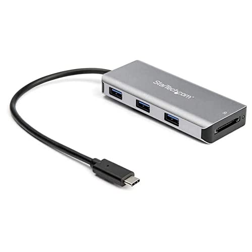 StarTech.com 3-Port USB-C-Hub (10 Gbit/s, mit SD-Kartenleser und 25cm Hostkabel, 3x USB-A, 1.5" x 5.7" x 8.1" von StarTech.com