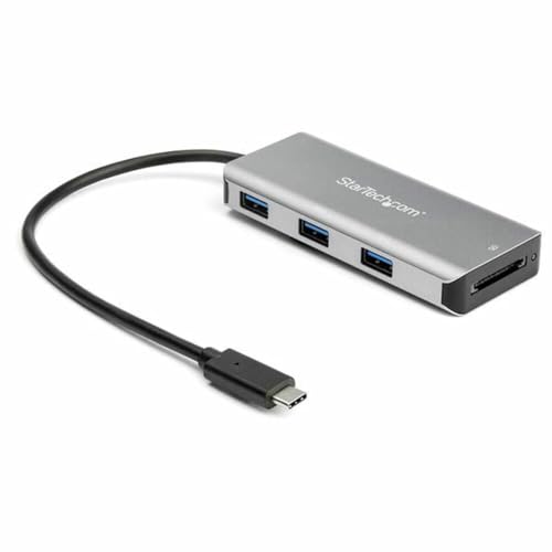 StarTech.com 3-Port USB-C-Hub (10 Gbit/s, mit SD-Kartenleser und 25cm Hostkabel, 3x USB-A, 1.5" x 5.7" x 8.1" von StarTech.com