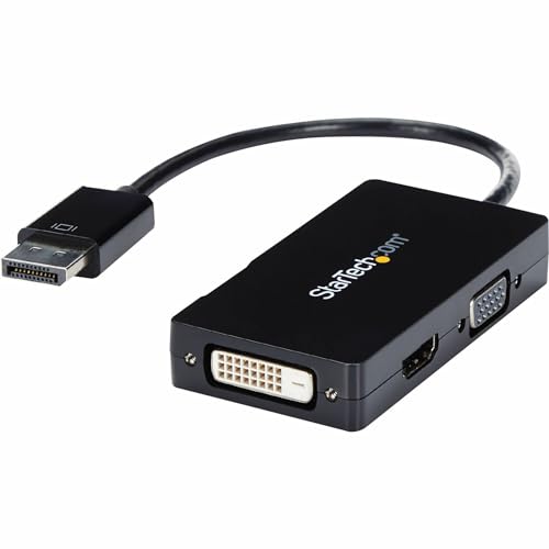 StarTech.com 3 in 1 DisplayPort-Adapter - HDMI auf DisplayPort Adapter - DisplayPort auf Monitor-Adapter - DP auf DVI - DP auf HDMI - DP auf VGA - Multiport-Adapter (DP2VGDVHD) von StarTech