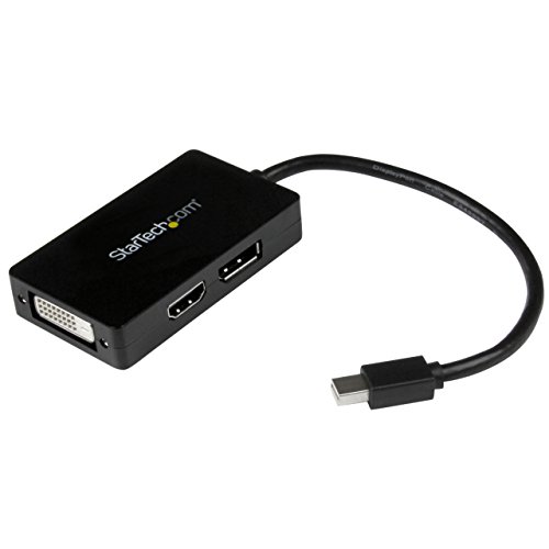 StarTech.com 3 in 1 Mini-DisplayPort-Adapter - Mini DisplayPort zu HDMI - Mini-DisplayPort auf DisplayPort-Adapter - mDP-Adapter - Mini-DisplayPort-Hub - mehrere Monitore (MDP2DPDVHD) von StarTech.com