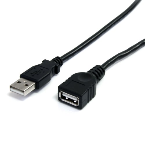 StarTech.com 3 m USB 2.0 Verlängerungskabel A zu A - USB 2.0 Verlängerungskabel - USB-A Stecker auf USB-A Buchse - Schwarz (USBEXTAA10BK) von StarTech.com