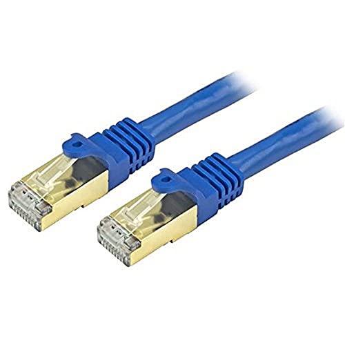 StarTech.com 30 ft CAT6a Ethernet Cable - 10 Gigabit Shielded Snagless RJ45 100W PoE Patch Cord - 10GbE STP Category 6a Network Cable w/Strain Relief - Blue Fluke Tested UL/TIA Certified (C6ASPAT30BL) von StarTech.com
